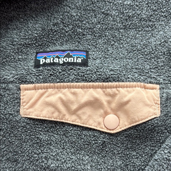 Patagonia Synchilla Fleece Pullover Grey and Peach Lightweight Unisex Mens Small - Picture 3 of 7